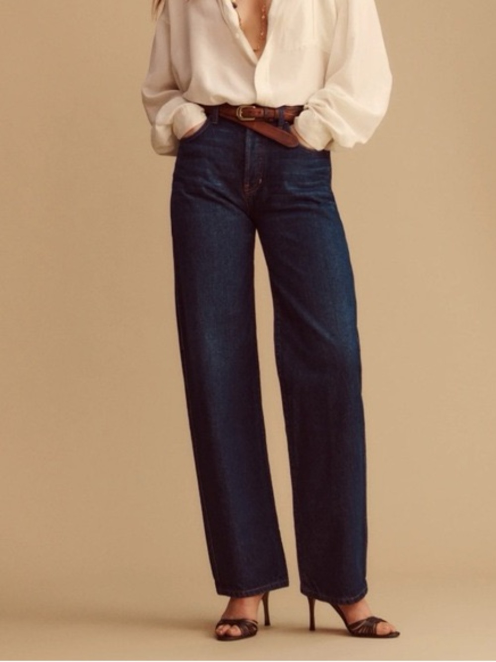 Reformation The Collection Magnolia Bow High Rise Jeans